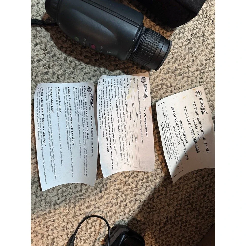 Newcon IR75 Night Vision Monocular Infrared Scope w Case